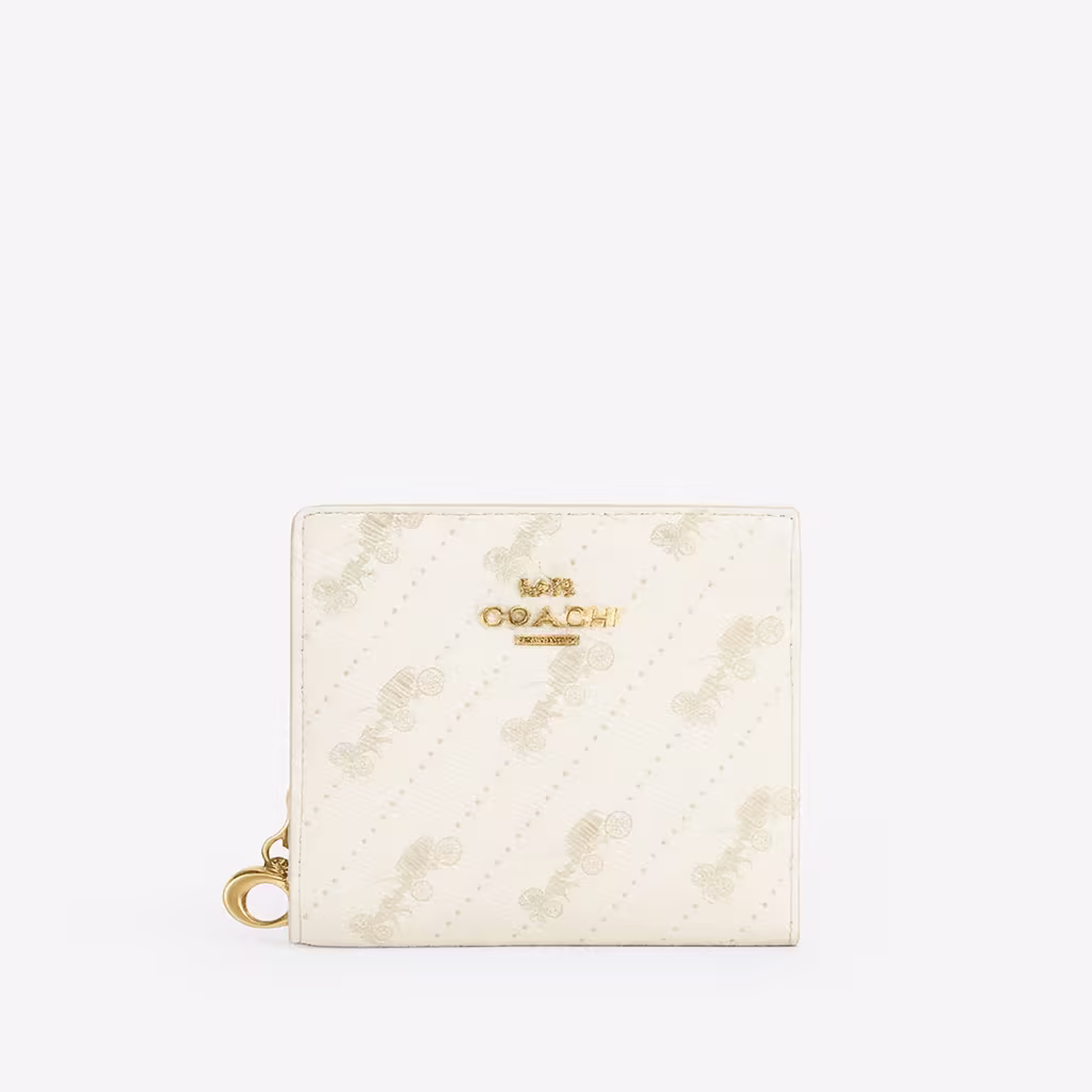 Кошелек Snap Wallet With Horse And Carriage Dot Print - White