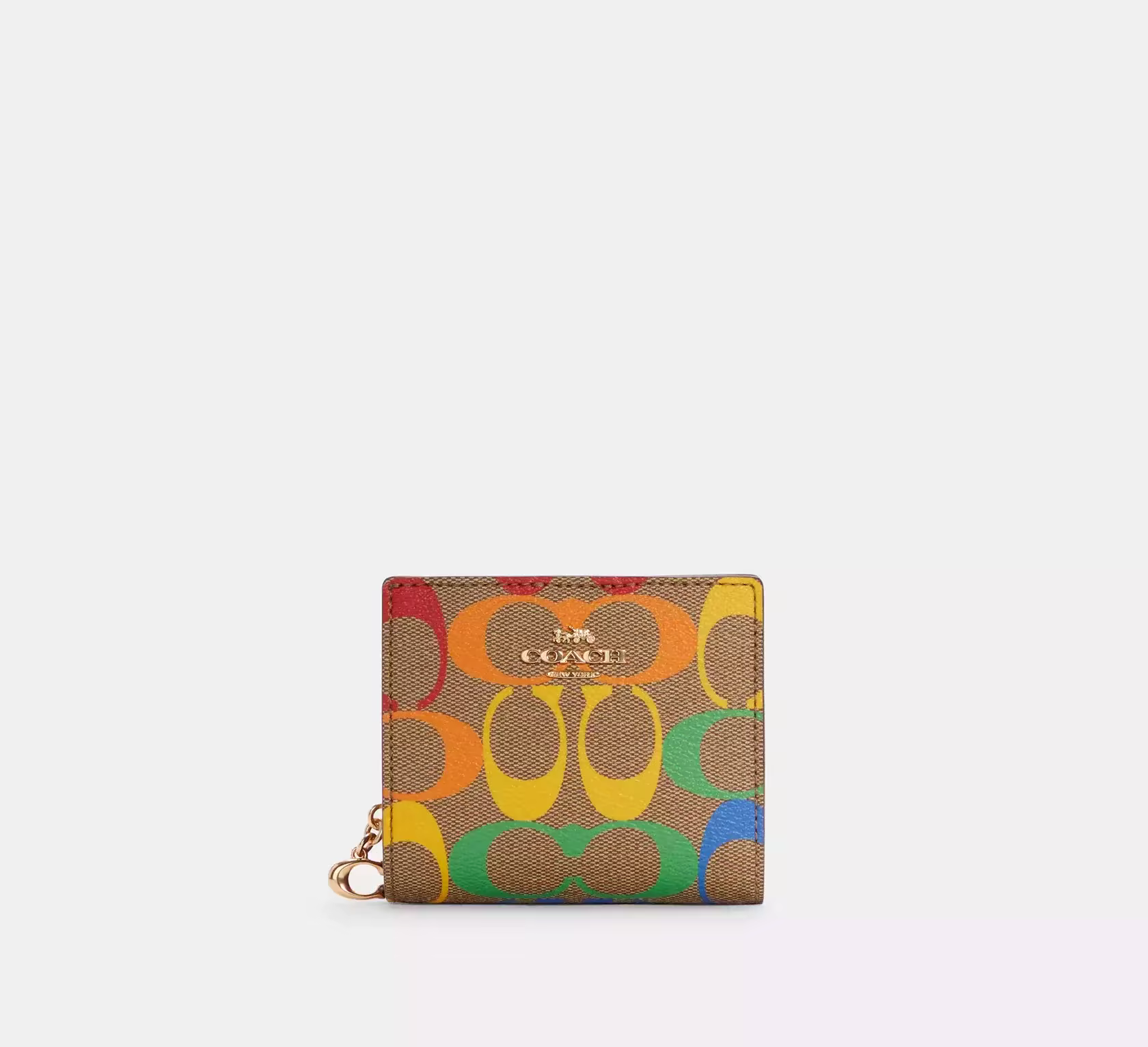 Кошелек Snap Wallet In Rainbow Signature Canvas