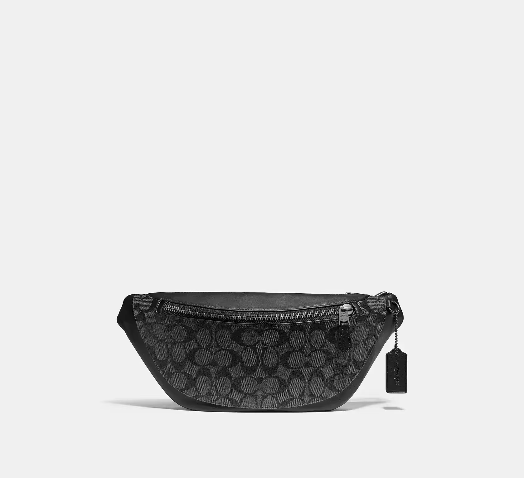 Мужская сумка Warren Belt Bag in Blocked Signature Canvas - Gunmetal / Charcoal